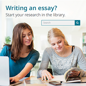 Two women researching